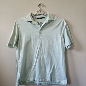 Bobby Jones Golf Polo Shirt Men's Size Large Green‎ Short Sleeve 100% Cotton